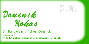 dominik mokos business card